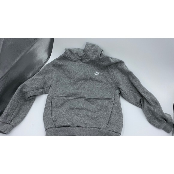 Nike Kids Hoodie and Joggers Set Gray Black Fleece Sportswear L XL - Picture 2 of 5